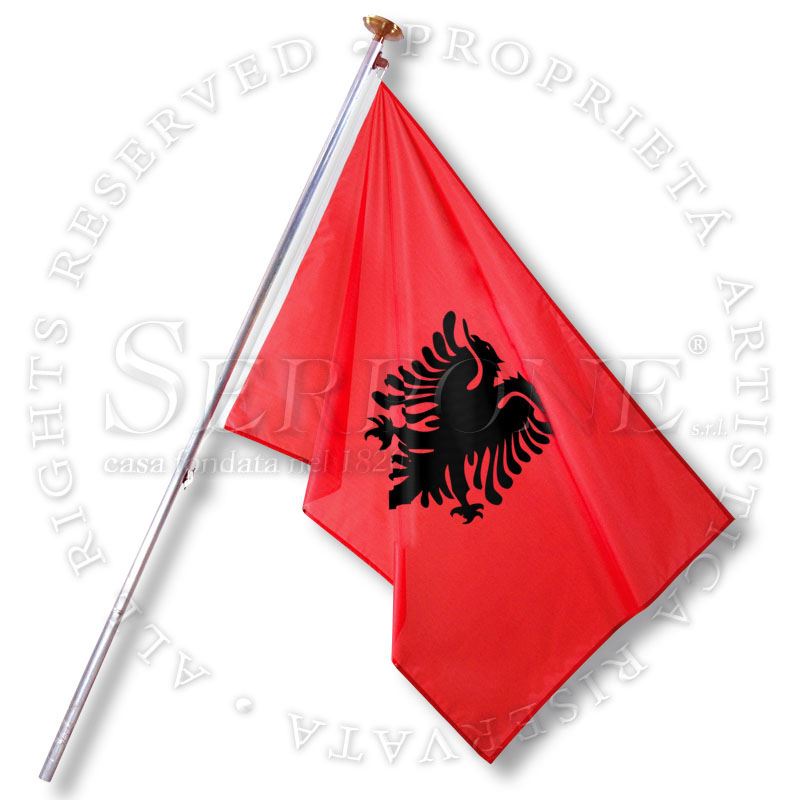 Bandiera Albania 130-AL - on line ecommerce - Serpone ® - Vincenzo Serpone ®