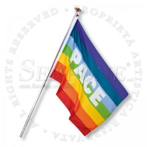 Bandiera della Pace in poliest 133pl