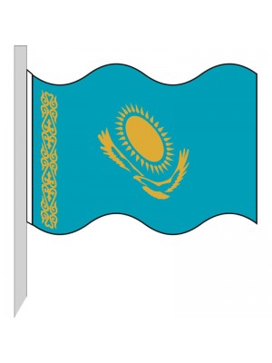 Bandiera Kazakistan 130-KZ