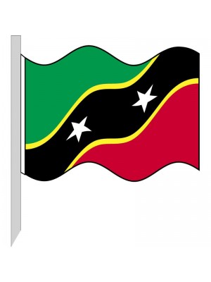 Saint Kitts and Nevis Flag 130-KN