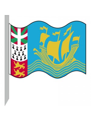 Saint-Pierre and Miquelon Flag 130-PM