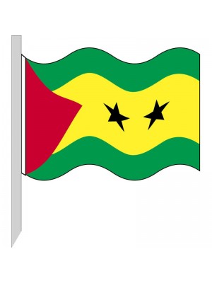Bandera Santo Tomé y Príncipe 130-ST