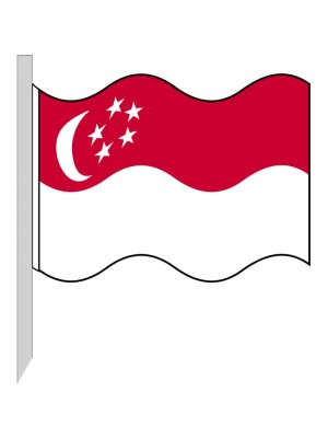 Bandera Singapur 130-SG