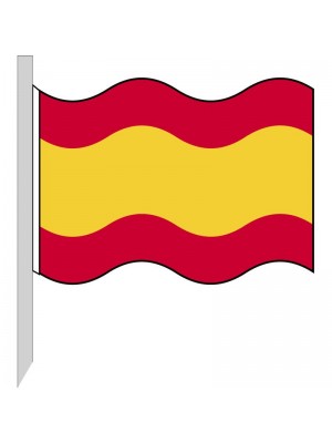 Bandiera Spagna (senza stemma) 130-ESss