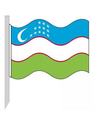 Uzbekistan Flag 130-UZ